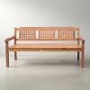 giant bench teak wood garden