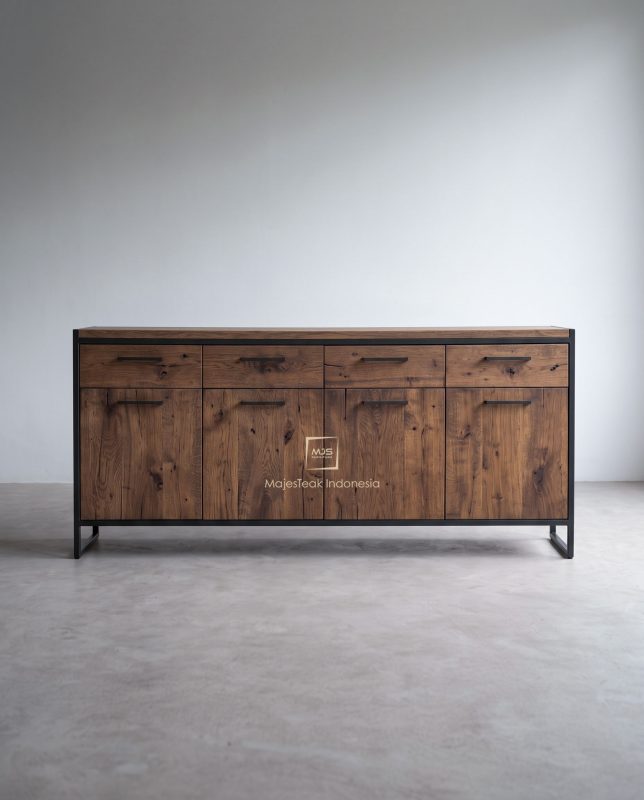 Recycled Teak Wood Cabinet Drawer