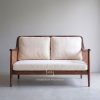 Classic Teak Wood Rattan Sofa