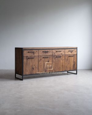 Recycled teak wood cabinet