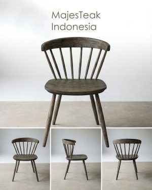 detail or rustic grey chair for cafe