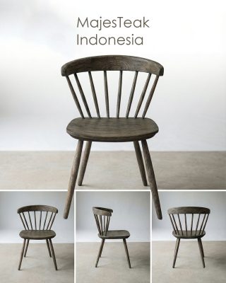 detail or rustic grey chair for cafe