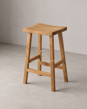 Teak Wood Beach Barstool