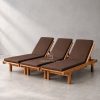 Teak Wood Sun lounger with cushion