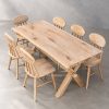 whitewashed rustic teak dining table