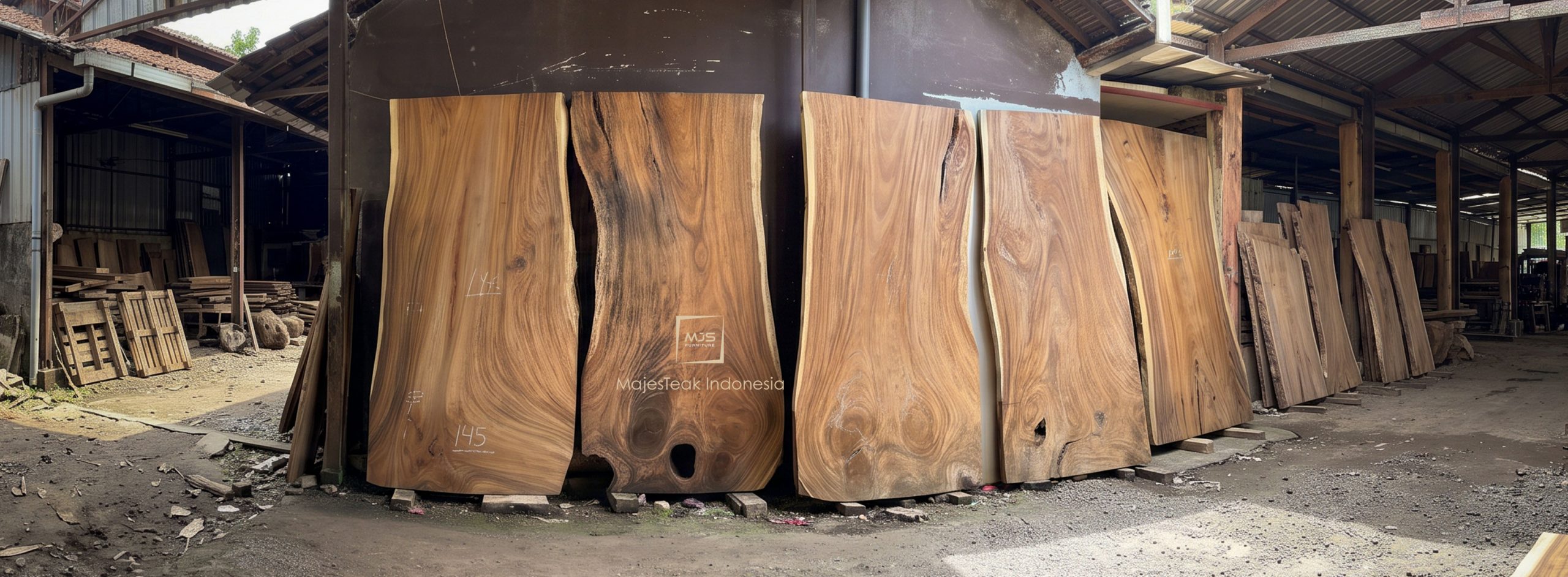 Solid Suar Wood Slab Collection